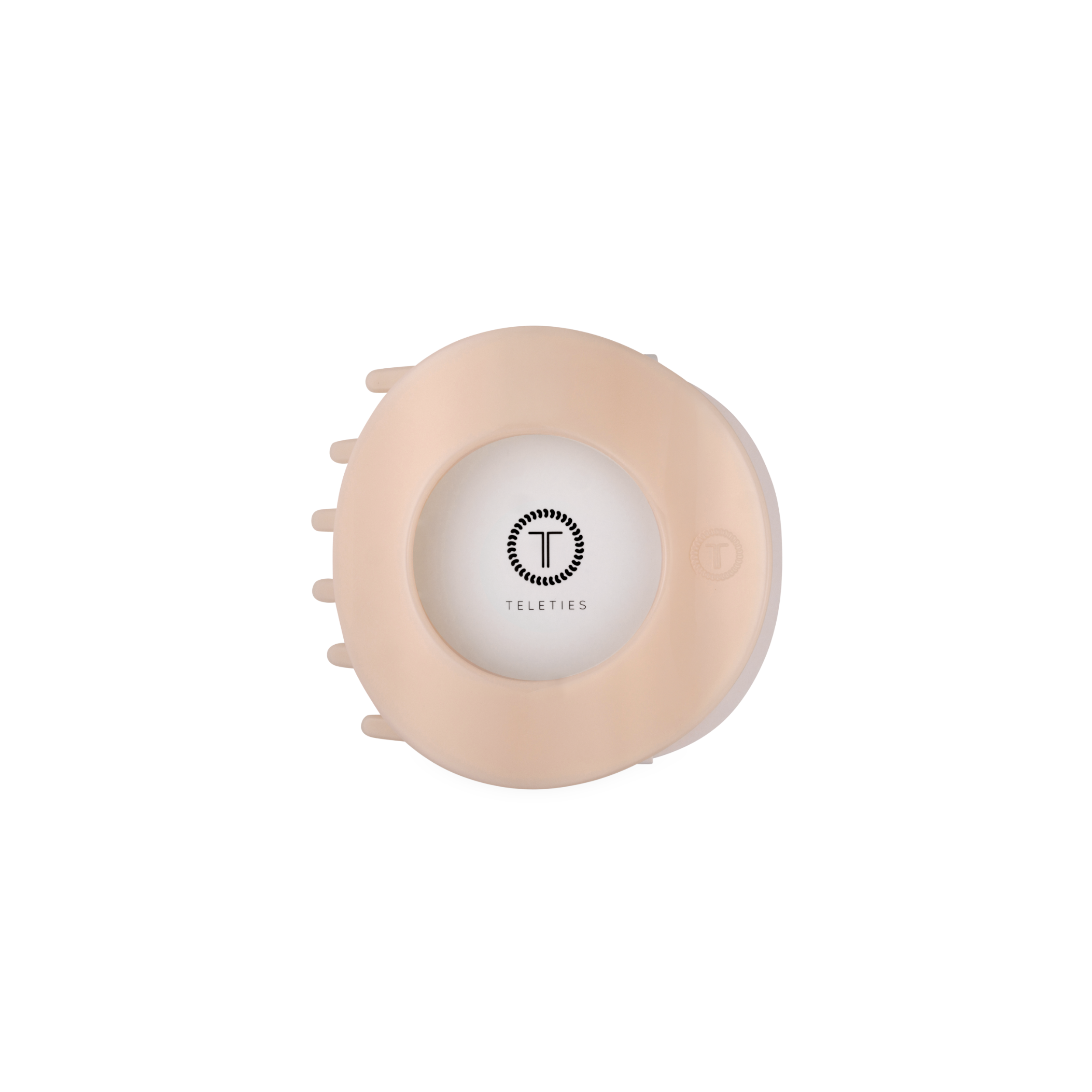 Flat Circle Hair Clip | Medium | Almond Beige