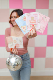 lets celebrate disco ball congratulations card