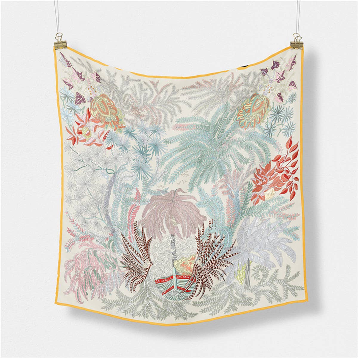 Pink Satin Square Scarf