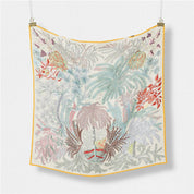 Pink Satin Square Scarf
