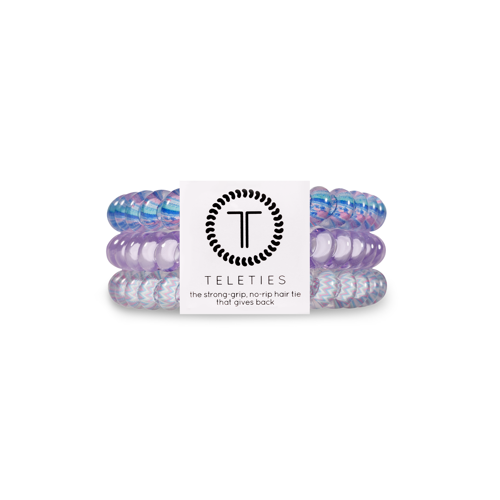 Spiral Hair Coils | Small | Orchid Oasis — strong grip, no rip spiral hair tie and doubles as a bracelet