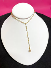 Gold Celeste Lariat Necklace