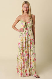 Marcie Contrast Floral Maxi Dress