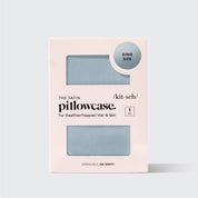 Blue Satin Pillowcase - King