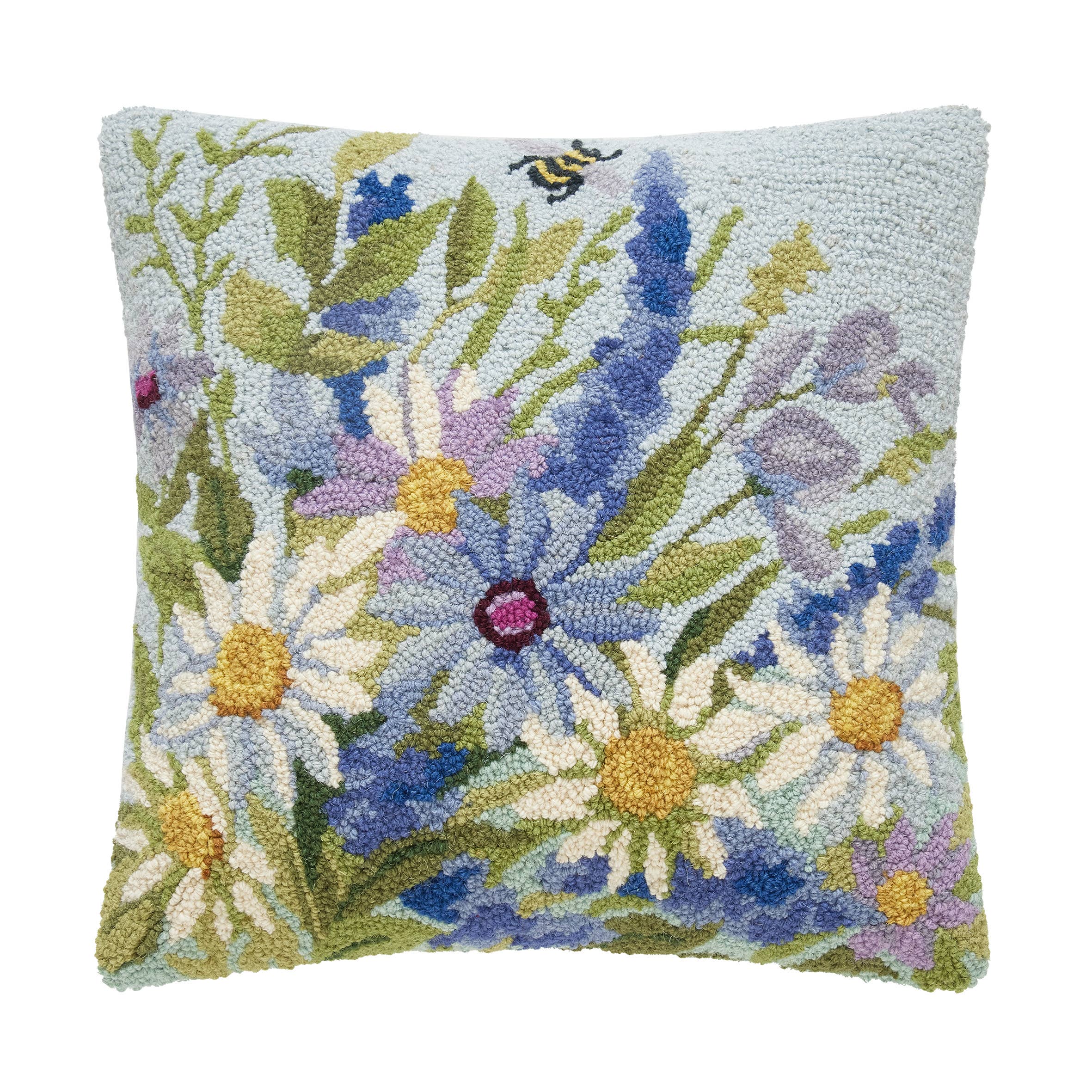 Blue Wildflowers Hook Pillow