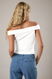 White Off the Shoulder Top