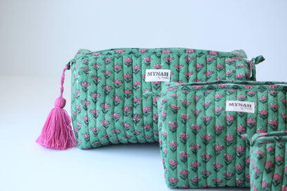 Cactus Rose Makeup Bag - LARGE only