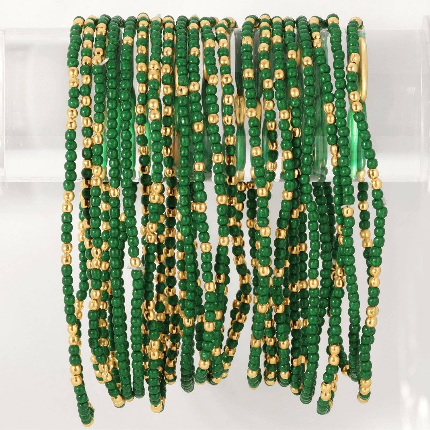 Stretch Seed Bead Solid GAME DAY Bracelets