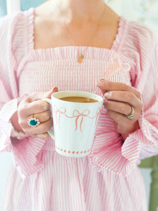 French Bows Latte Mug