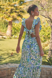 Mawar Ruffle Maxi Dress Gianne Floral