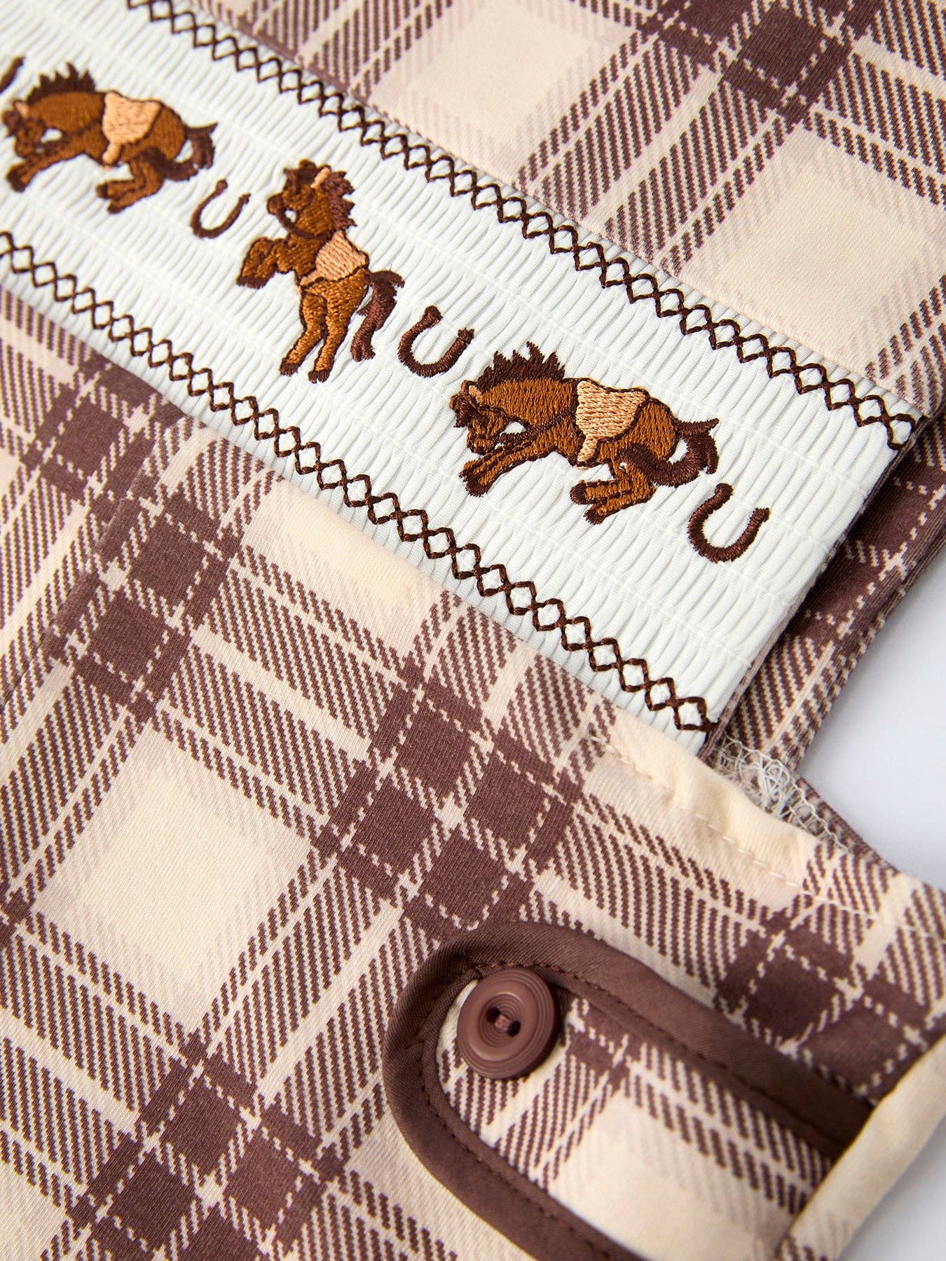 Western Horse Baby Boy Romper