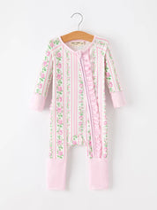 Pink Floral Baby Girl Jumpsuit