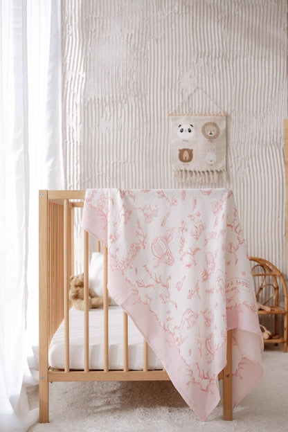 Pink Muslin Baby Blanket