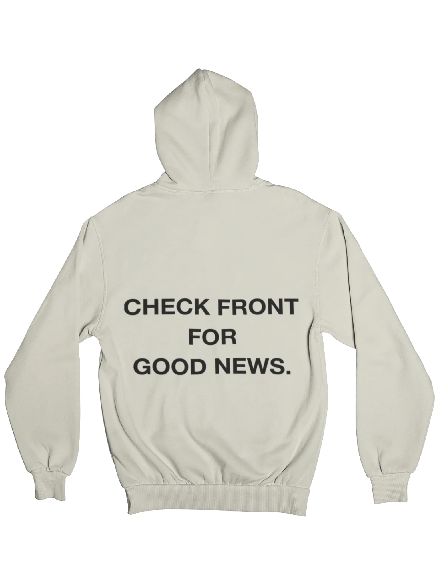 "Check Front" Sand Hoodie