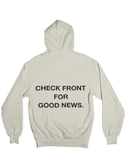 "Check Front" Sand Hoodie