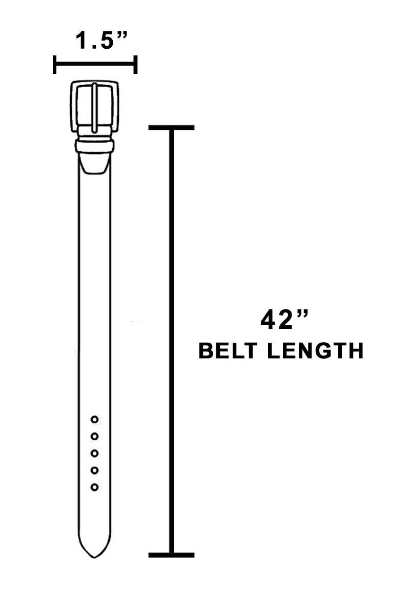 Black & Gold Leather Square Buckle Belt