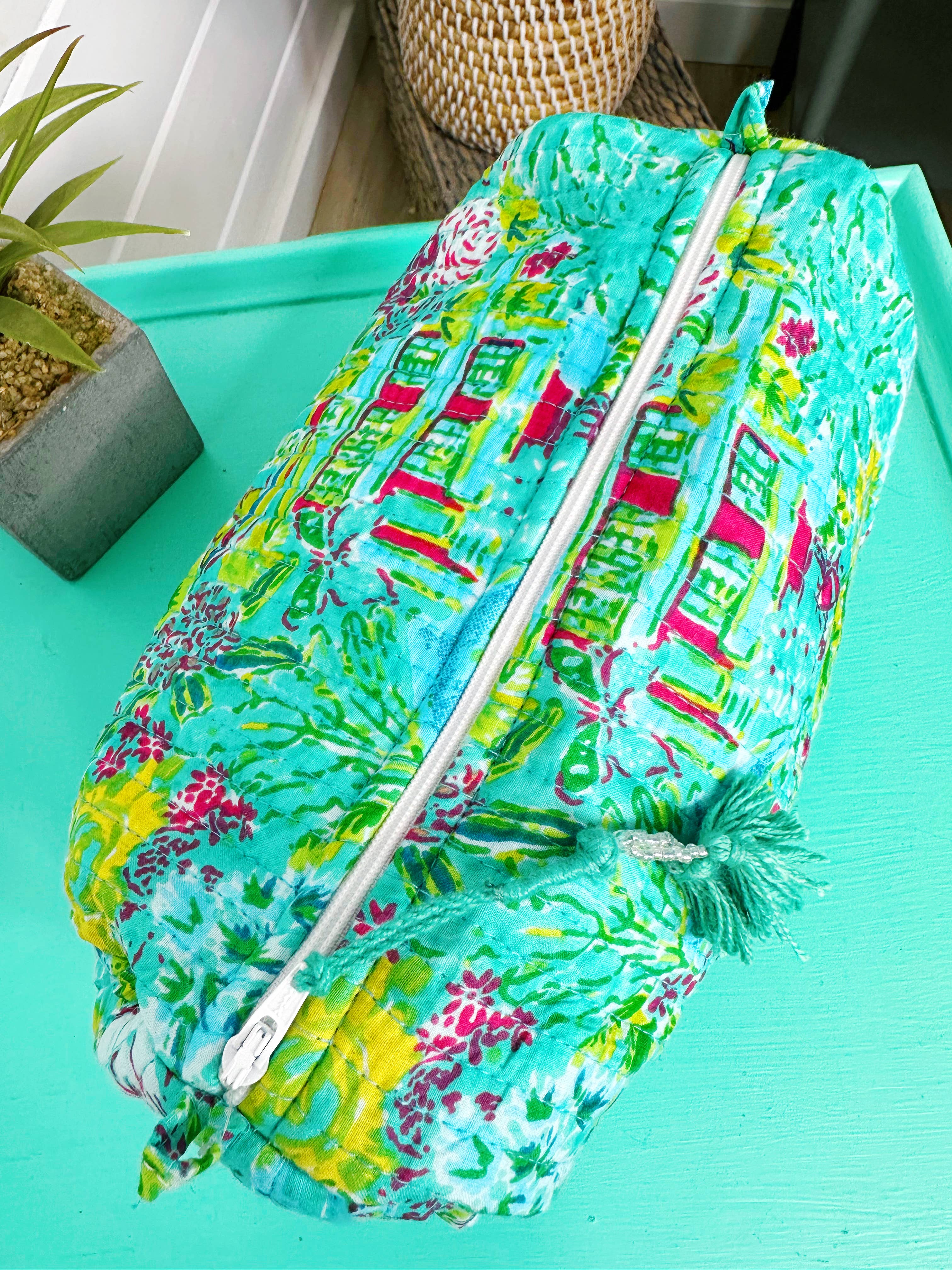 Southern town Quilted Toiletry Bag