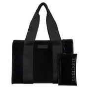 Midnight Black Jelly Tote Bag — weight: 1.7 lb (0.77 kg) and dimensions: 17 x 8 x 12 in (43.2 x 20.3 x 30.5 cm)