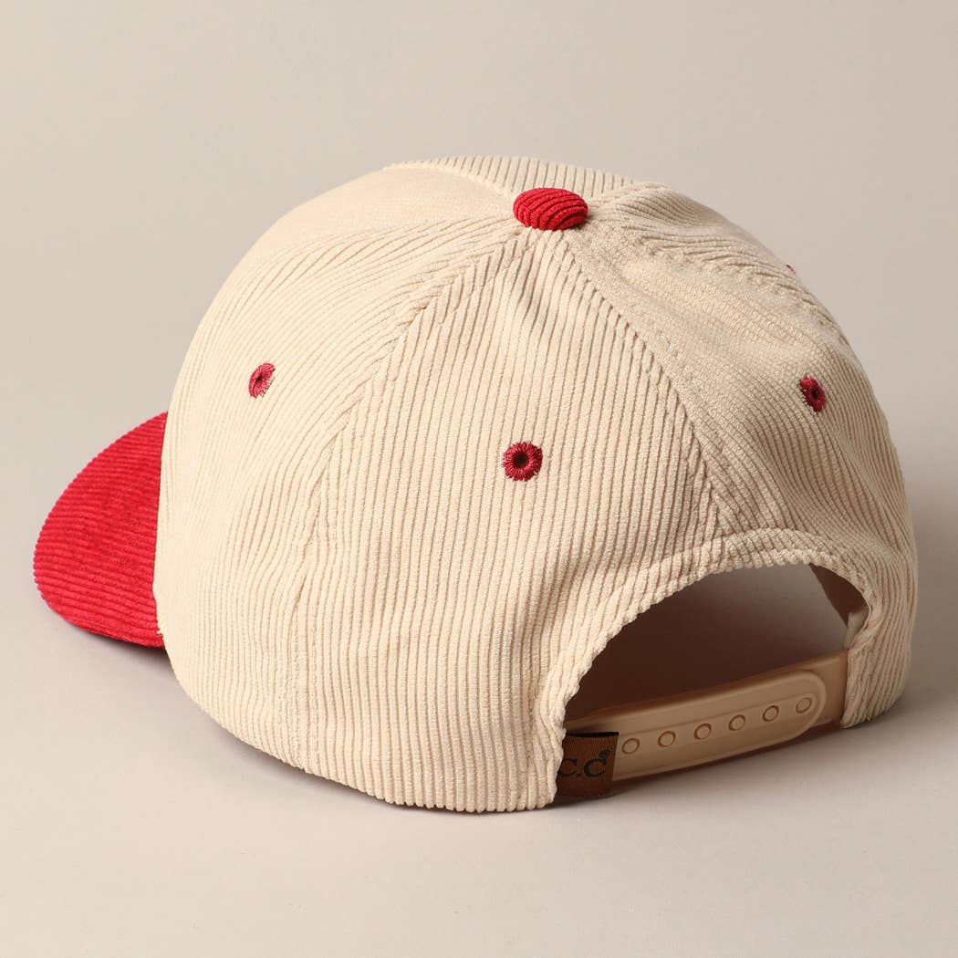 DARLIN' Corduroy Trucker Baseball Cap