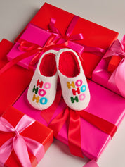 "HO HO HO" SLIPPERS