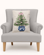 Cream Potted Tree Hook Pillow