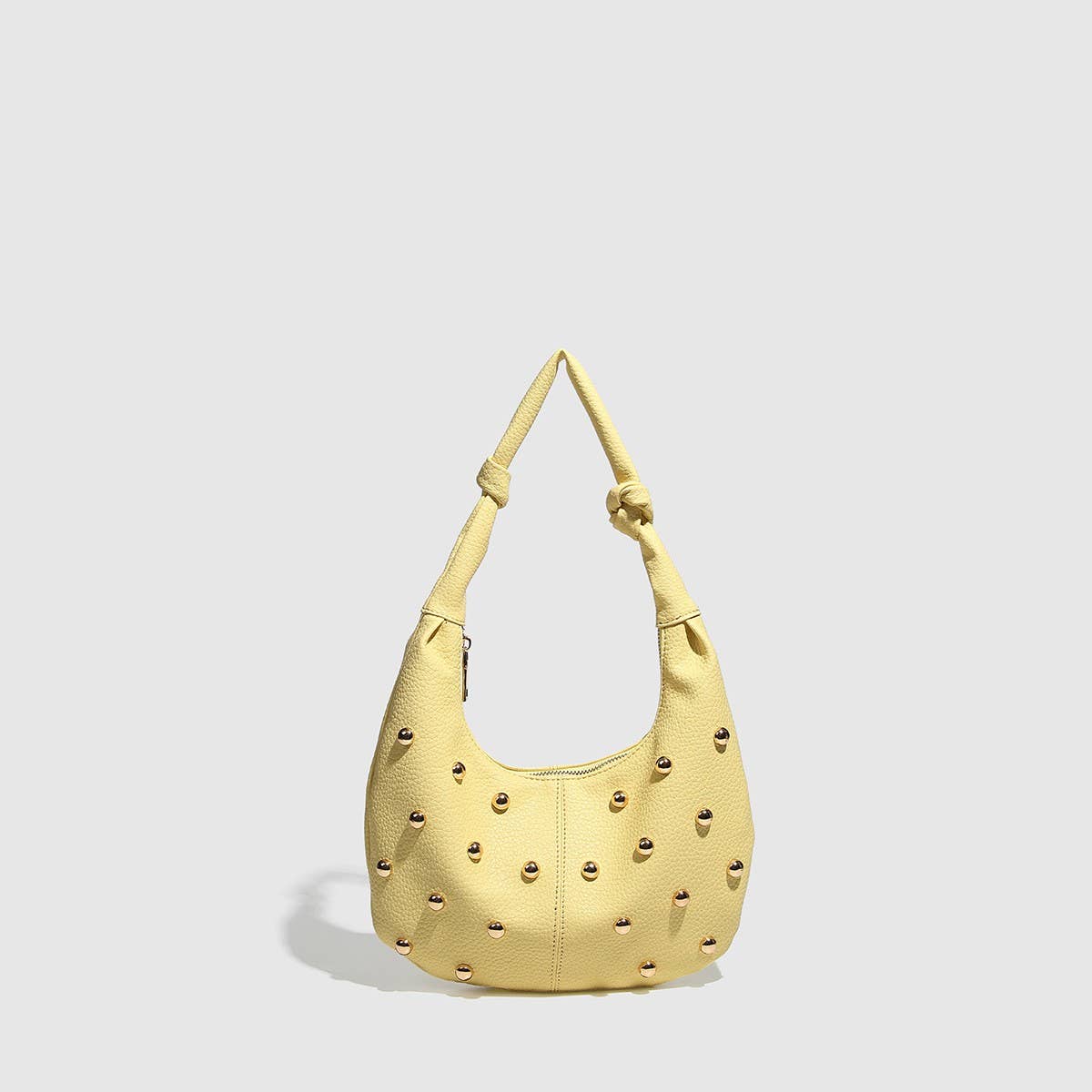 Metallic Studded Shoulder Bag