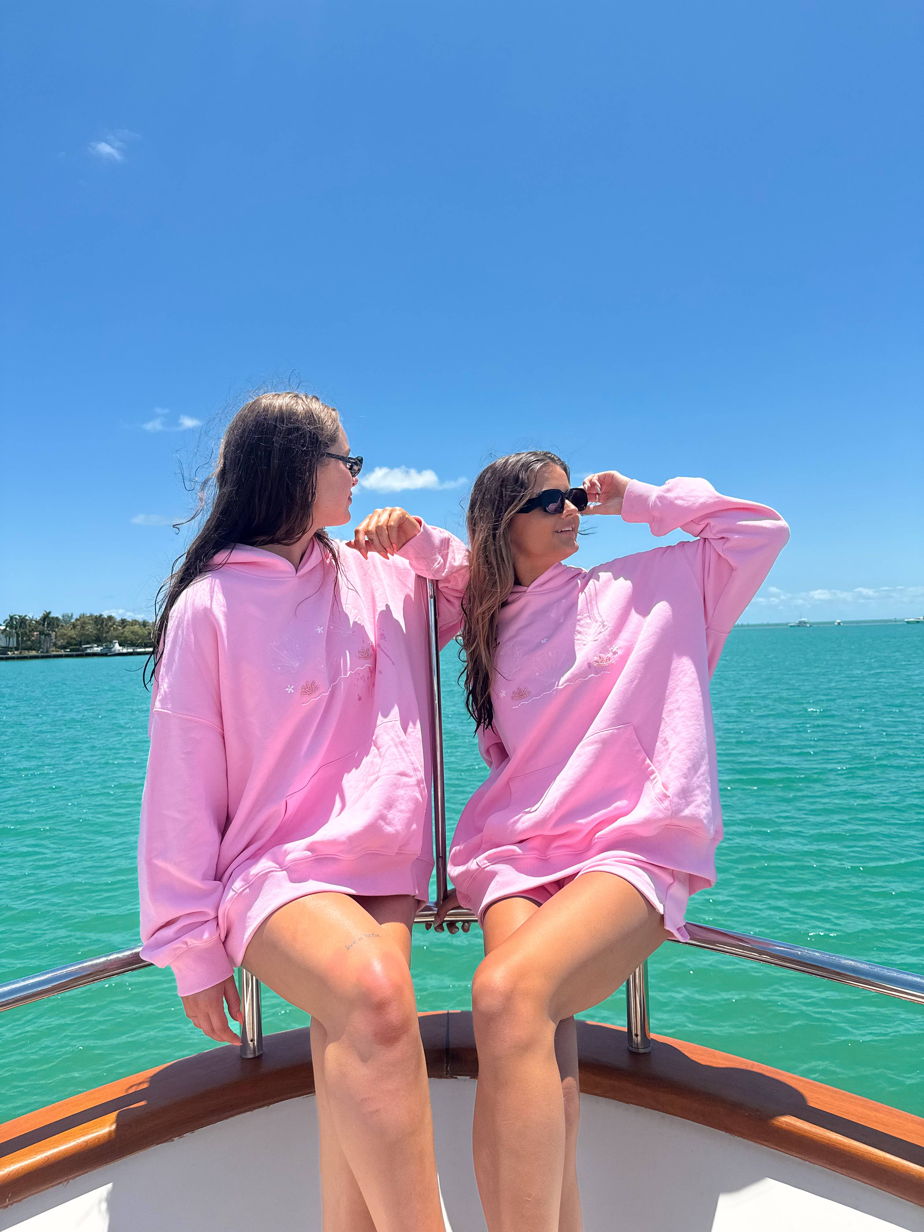 Pink Bikini Beaded Hoodie