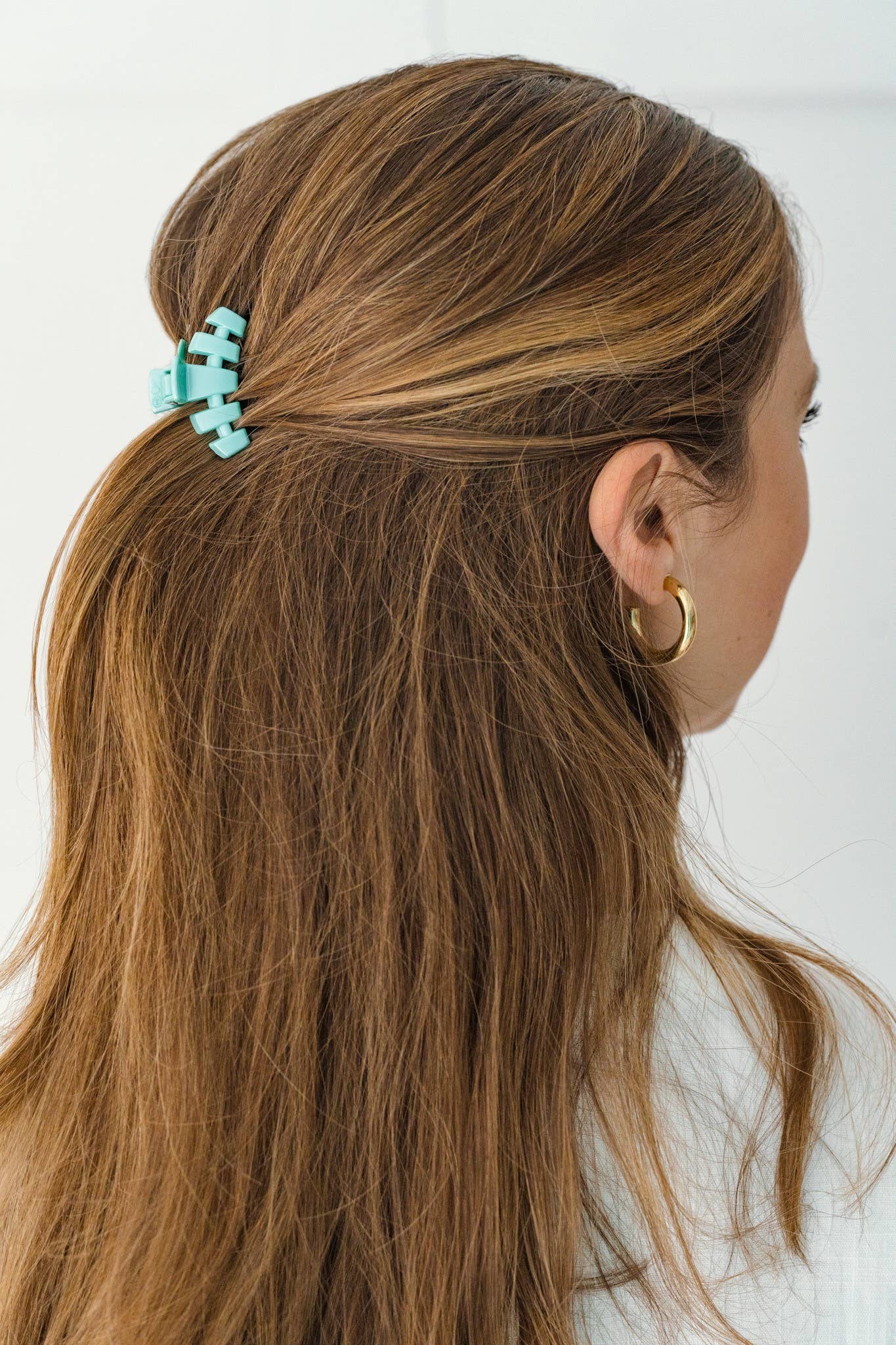 Totally Turquoise Tiny Classic Hair Clip