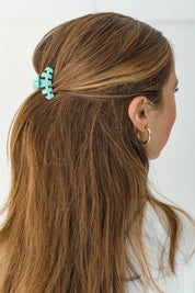 Totally Turquoise Tiny Classic Hair Clip