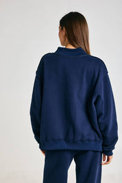 Navy USA Mockneck