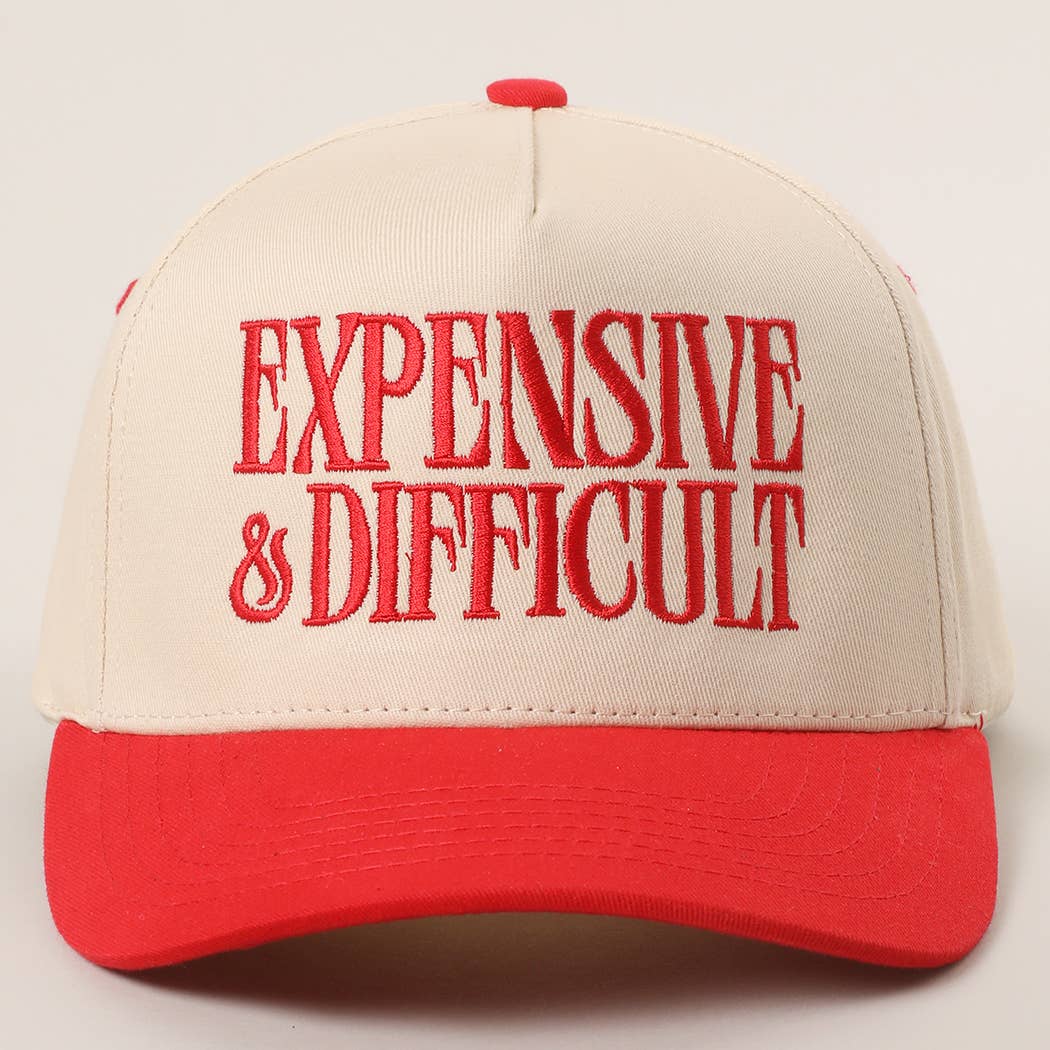 Red Expensive & Difficult Hat