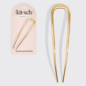 Metal French Hair Pin - Gold