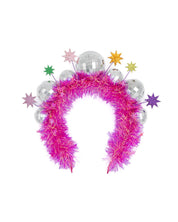 Let It Shine Pink Disco Headband — one-size-fits-most