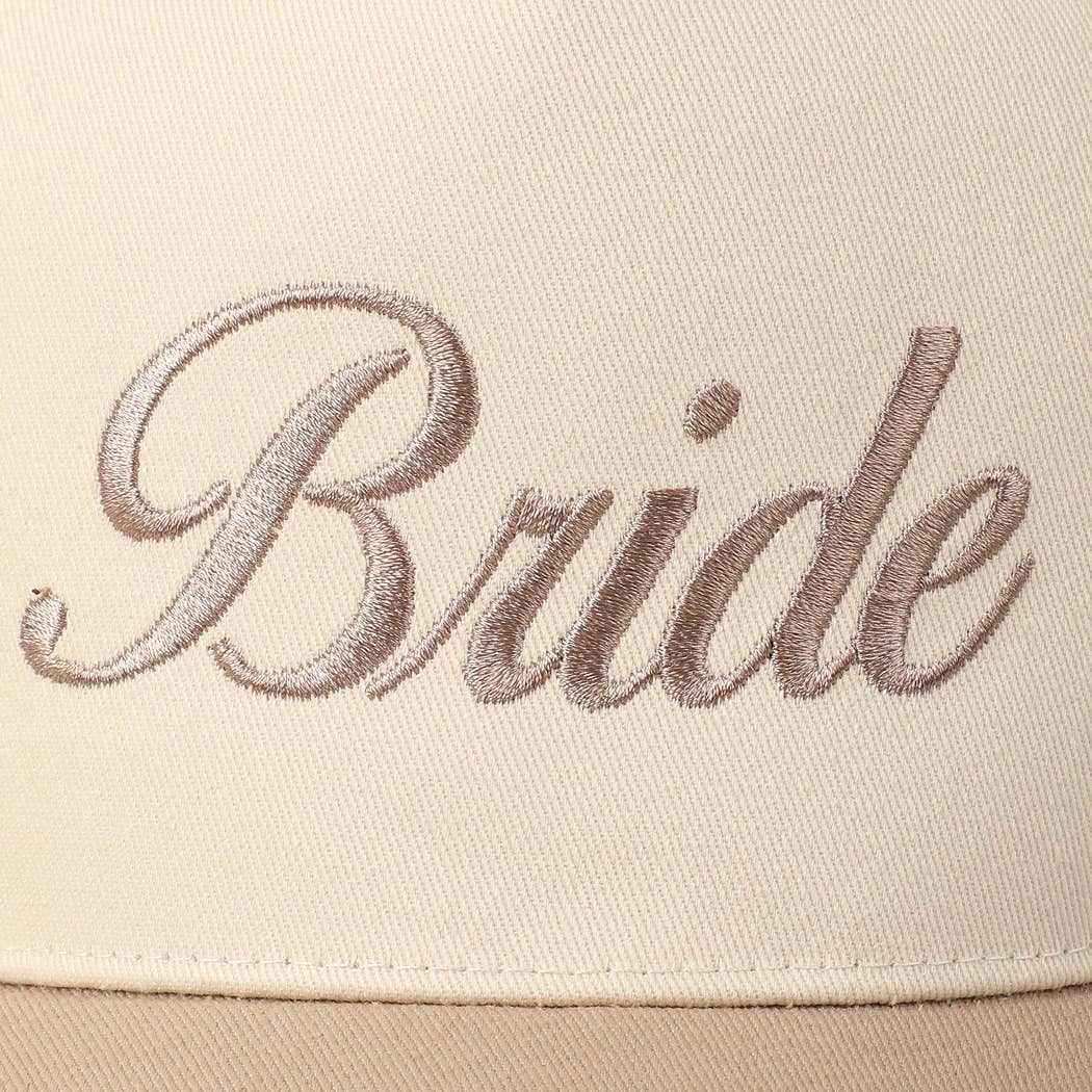 Bride Trucker Hat/ Beige