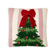 Pink Stripe Tree w/Ribbon Hook Pillow