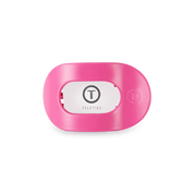 Flat Round Hair Clip | Small | Paradise Pink showing rounded oval shape