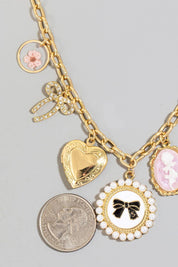 Assorted Charms Chain Necklace: G