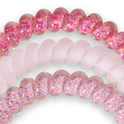 Spiral Hair Coils | Small | Made Me Blush showing doubles as a bracelet