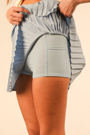 Blue Pleated Sport Skirt