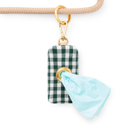 Evergreen Gingham Waste Bag Holder