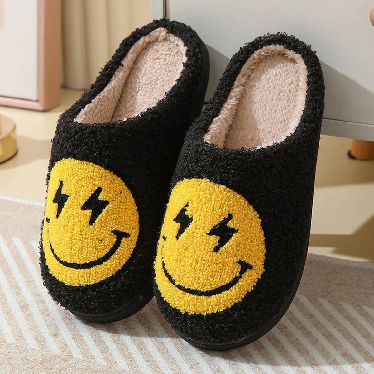 Smiley Face Slippers
