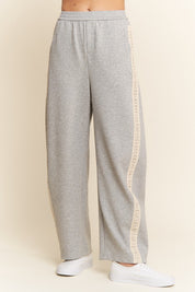Grey Crochet Barrel Sweatpants