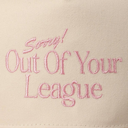 Red Sorry Out Of Your League Embroidery Baseball Cap