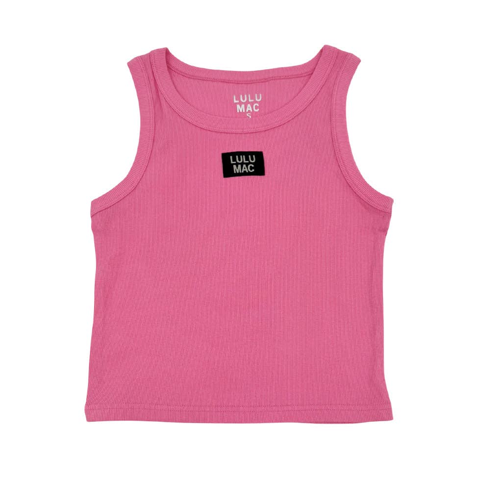 Bubblegum Pink Tank Lulu Mac — sleeveless