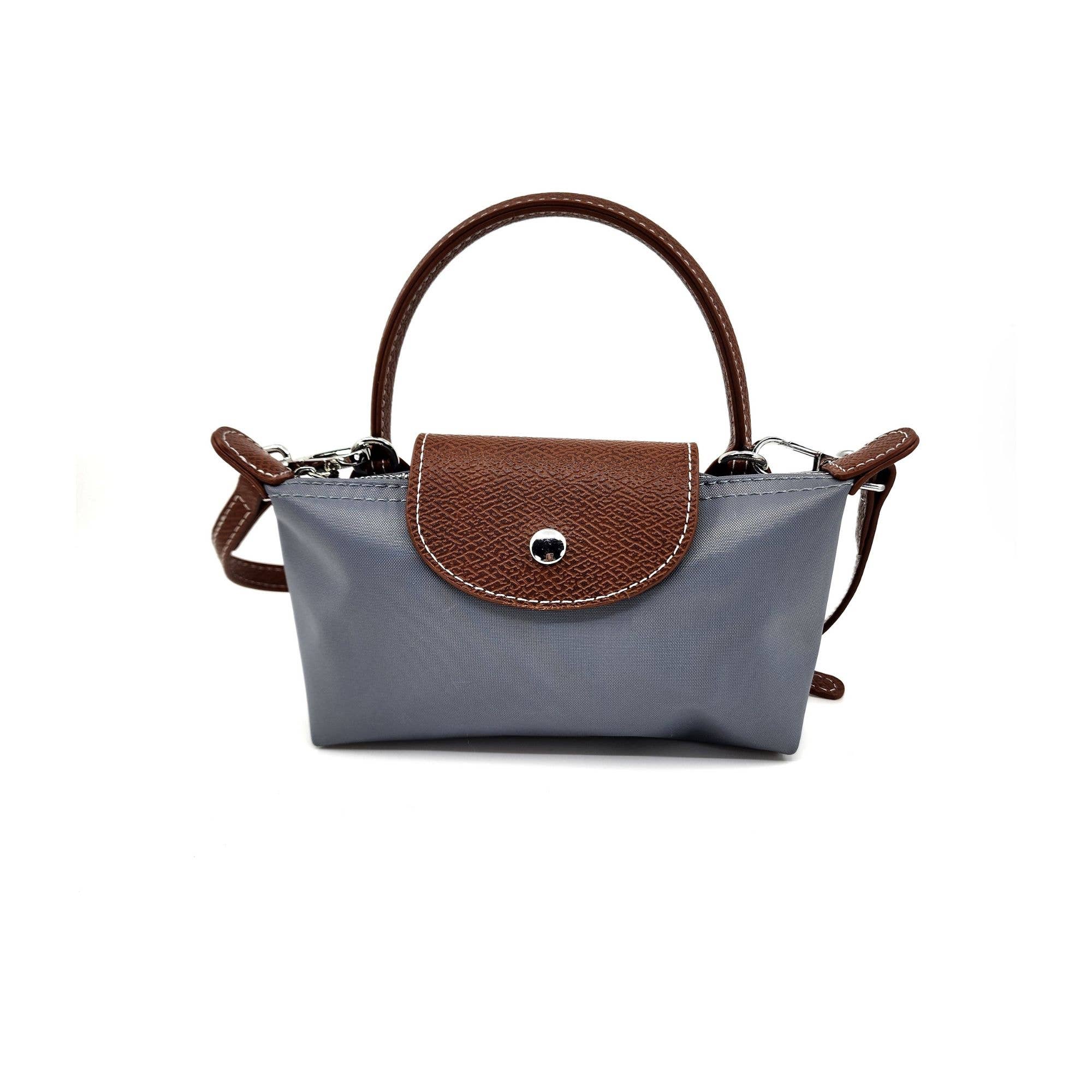 Gray Mini Crossbody Bag