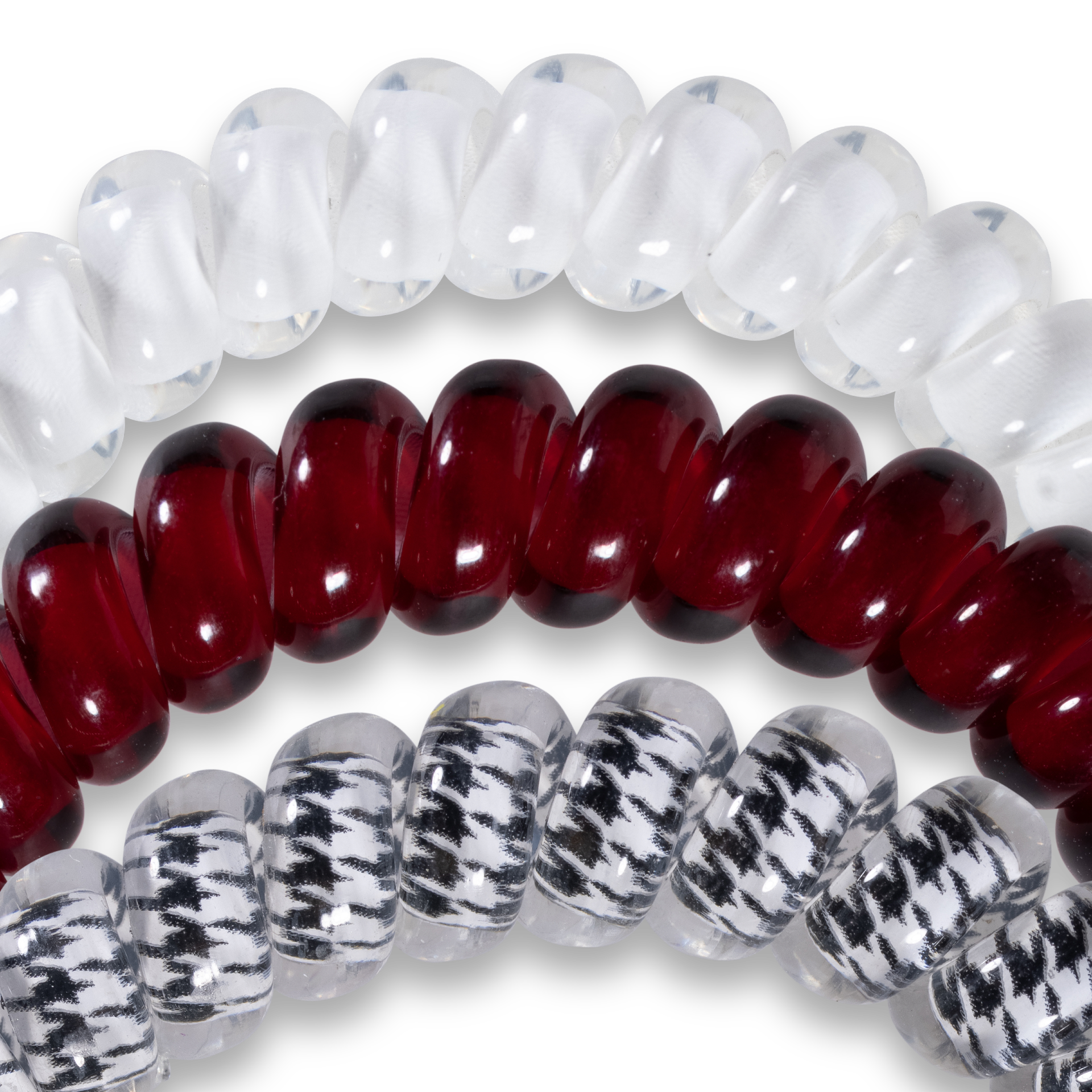Spiral Hair Coils | Small | University of Alabama showing doubles as a bracelet