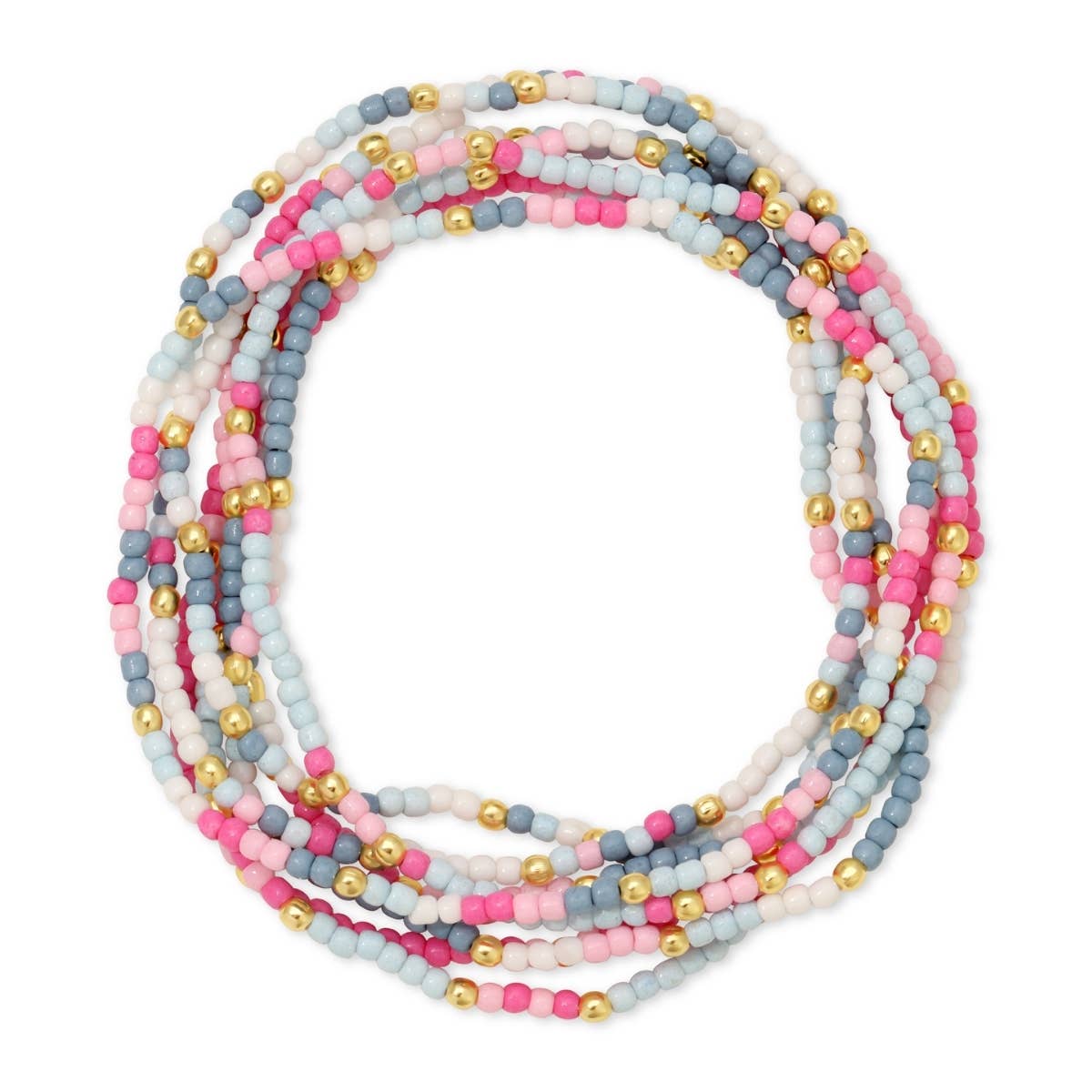 Assorted 2mm Stretch Seed Bead Bracelets