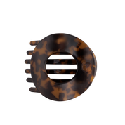 Flat Circle Hair Clip | Large | Tortoise