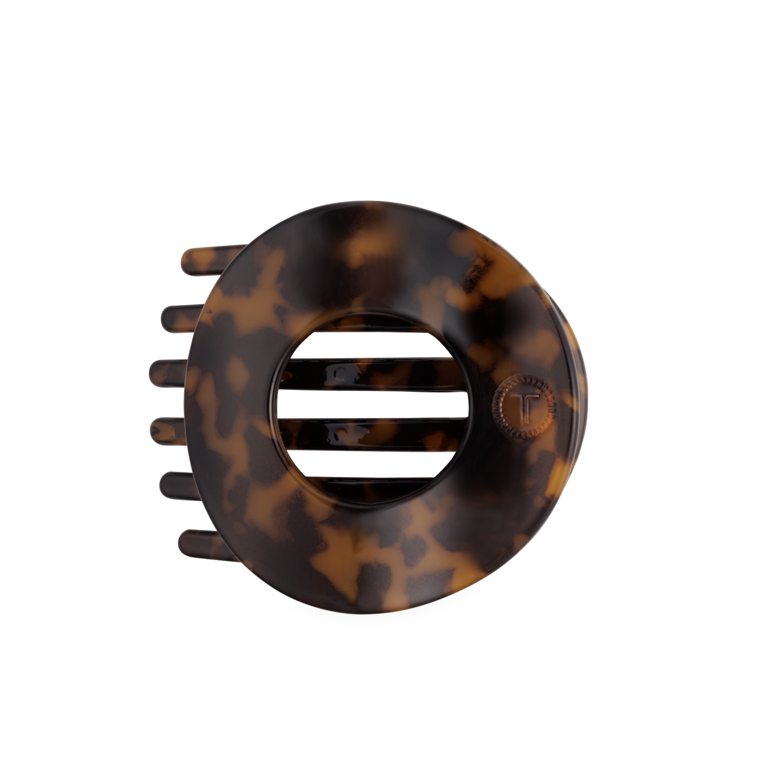 Flat Circle Hair Clip | Large | Tortoise