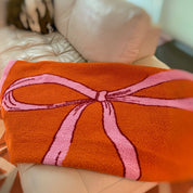 Orange Bow Coziest Blanket